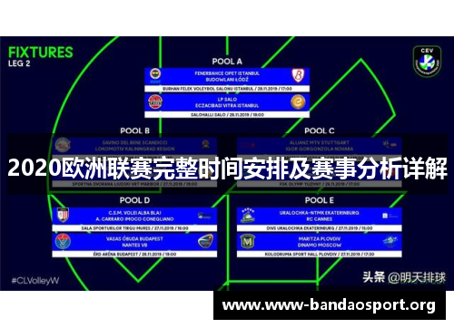 2020欧洲联赛完整时间安排及赛事分析详解